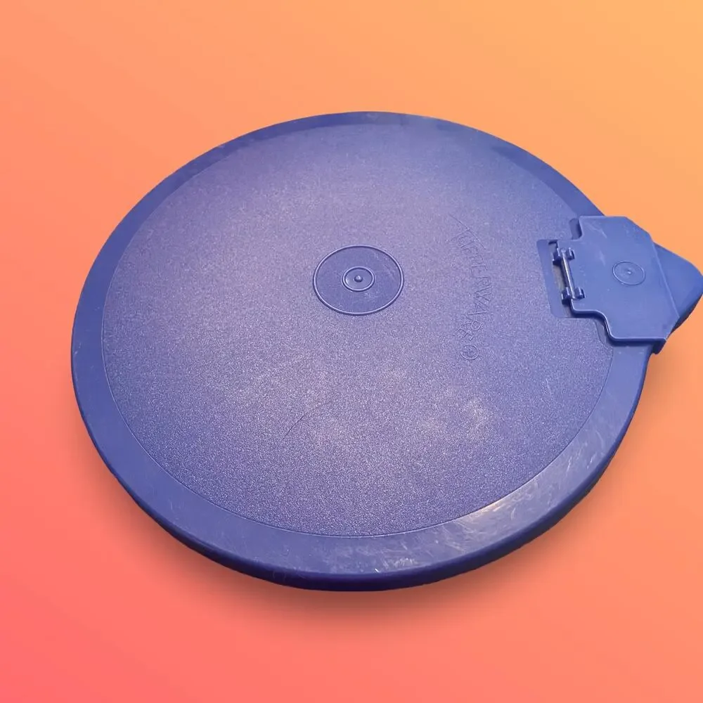 Tupperware Mix-N-Store Blue Lid & Spout Set Part 696 697 Replacement Vintage